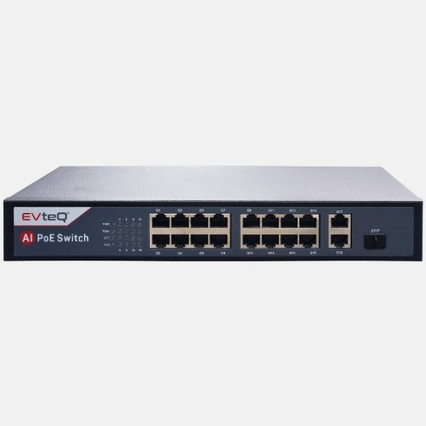 16 Port PoE Switch 2 Uplink Giga Ports & 1 SFP