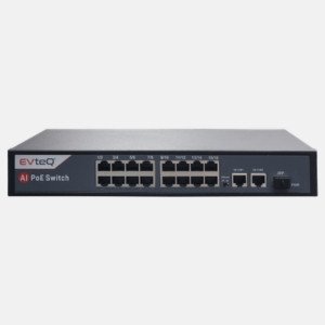 16 Ports PoE Switch 2 Uplink Giga Ports & 1 SFP