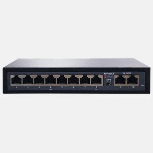 8 Port PoE Switch 2 Uplink Ports