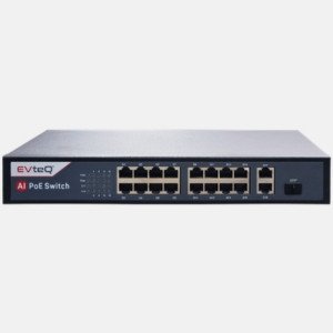 16 Port PoE Switch 2 Uplink Giga Ports & 1 SFP